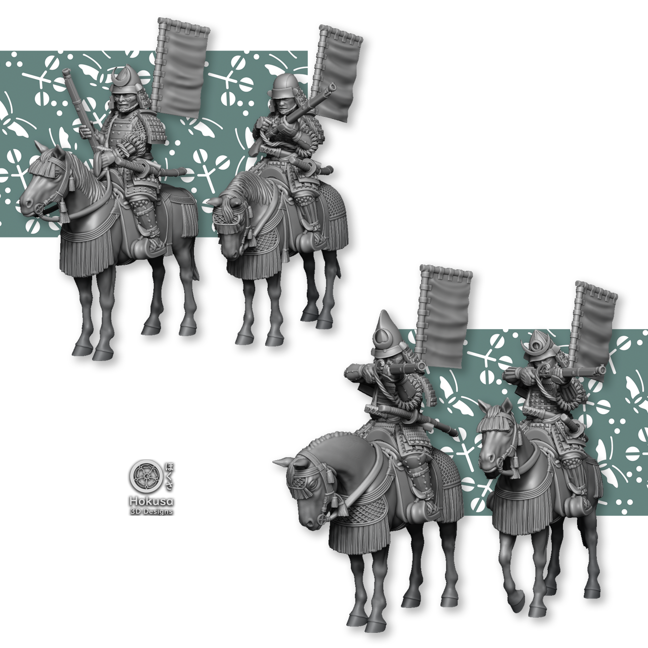 Samurai Cavalry With Teppo